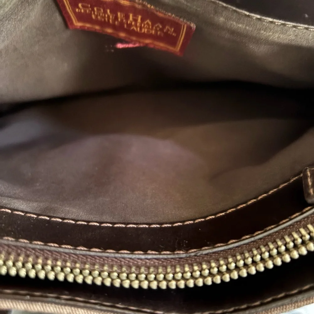 Cole Haan Estée Lauder small shopper Mink/chocolate‎ purse - Picture 6 of 8